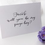 Page boy proposal card – personalised