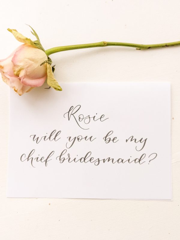 personalised bridal party proposal card will you be my chief bridesmaid