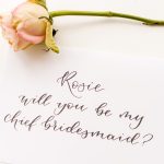 Chief bridesmaid bridal party proposal card – personalised