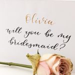 Bridesmaid bridal party proposal card – personalised