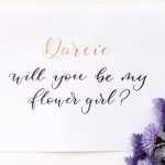 Flower girl proposal card – personalised