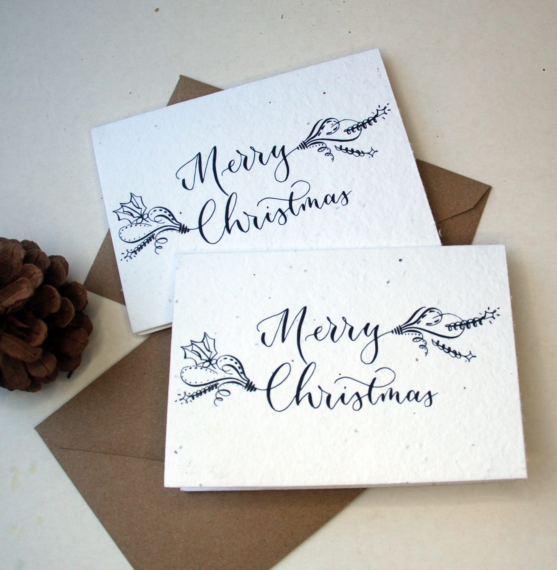 Plantable Christmas Card – Merry Christmas (individual)