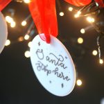 Porcelain personalised Christmas baubles
